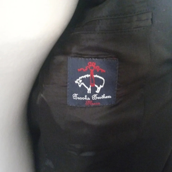 Brooks Brothers X Loro Piana Navy Blue Two Button Wool Blazer Lined Size 16 - Picture 8 of 11